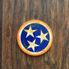 Aluminum Tri-Star Magnet - Orange  Magnet - Nothing Too Fancy