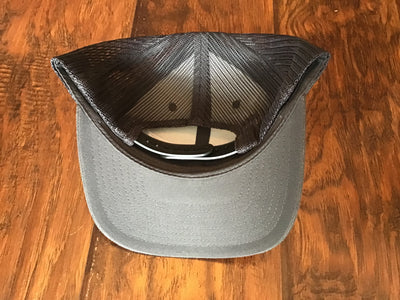 Local Trucker Hat - Dark Heather/Black with White Stitching