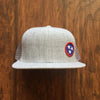 Tri-Star Flat Bill Snap Back Hat - Red, White & Blue  Hat - Nothing Too Fancy