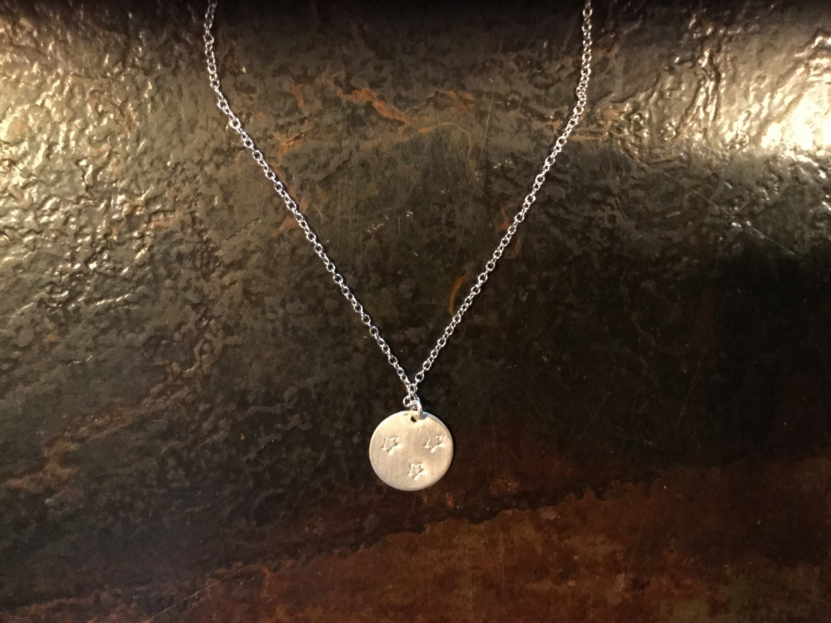 Tri-Star Necklace - Sterling Silver