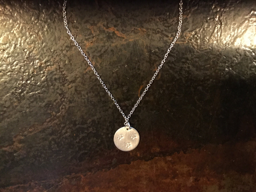 Tri-Star Necklace - Sterling Silver  jewelry - Nothing Too Fancy