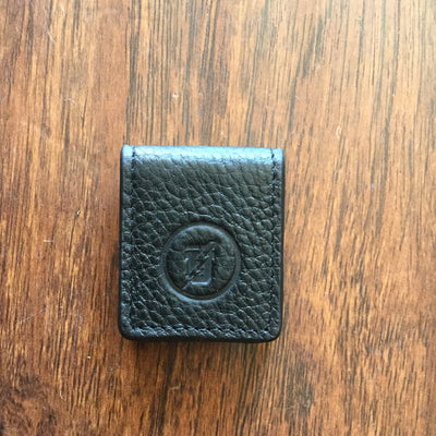 Flud Money Clip - Black Leather  wallet - Nothing Too Fancy