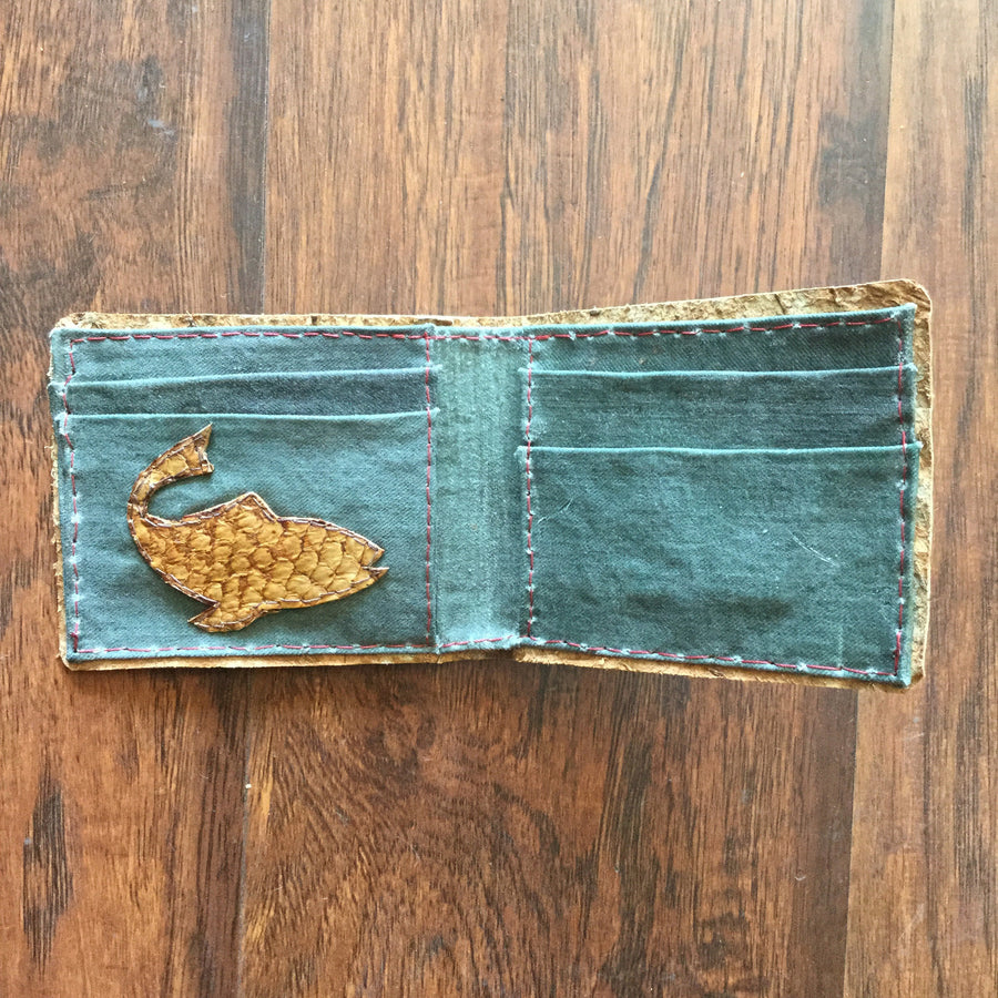 Fisherman Wallet - Fish Leather  wallet - Nothing Too Fancy