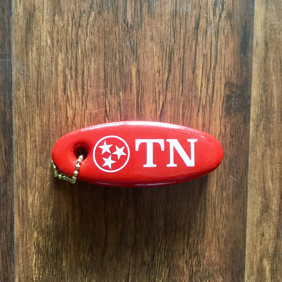 Floatie Keychain Red Oval  keychain - Nothing Too Fancy