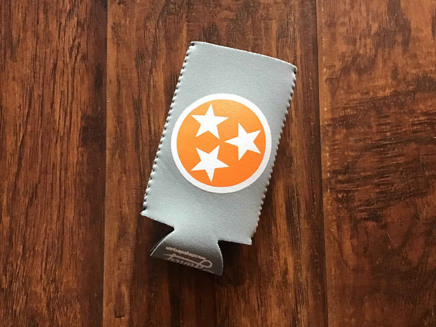 Orange & White Tri-Star Slim Can Drink Holder