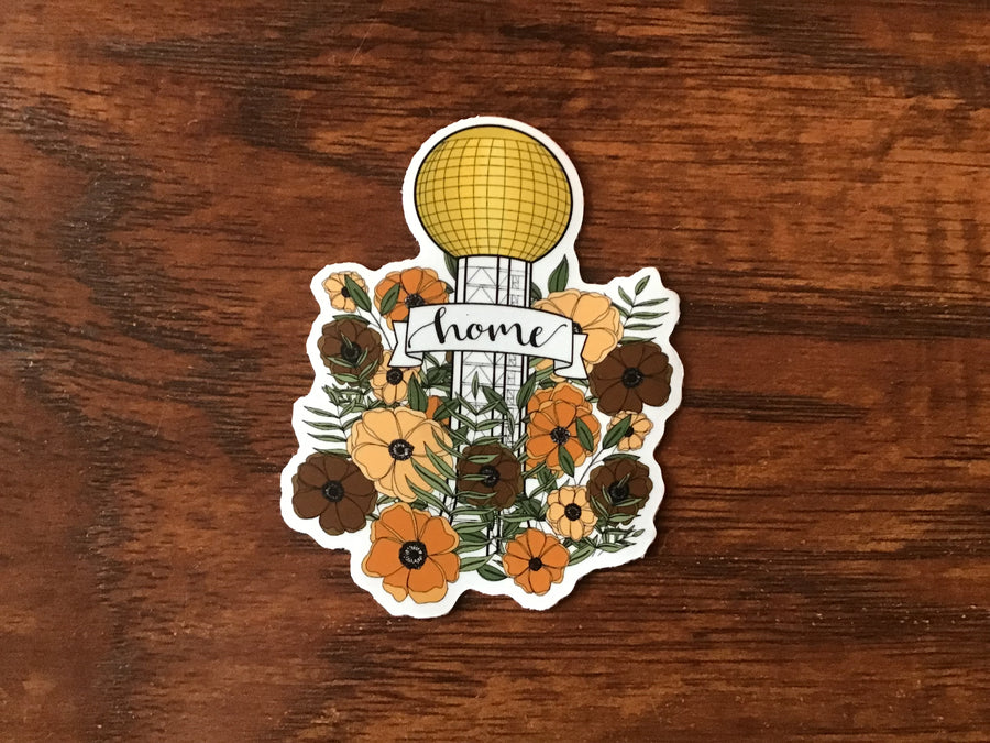 Floral Sunsphere Sticker