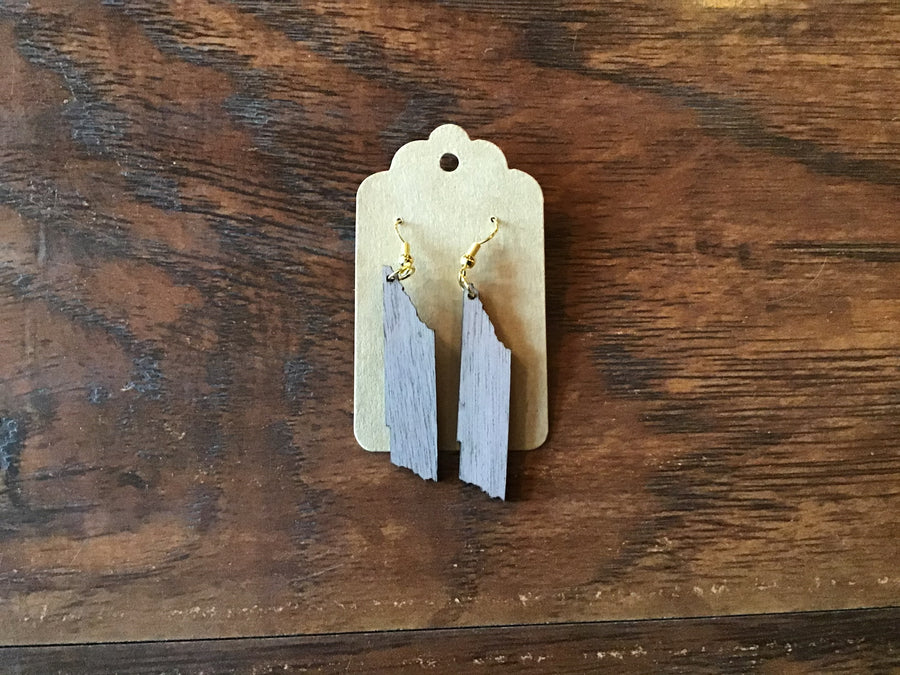 Wooden Tennessee Earring - Dangles