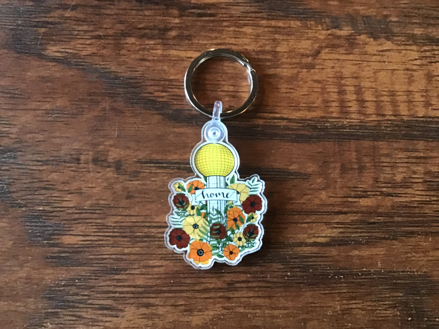 Floral Sunsphere Keychain