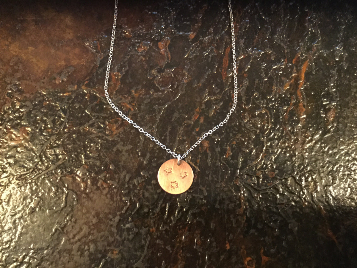 Tri-Star Necklace - Copper