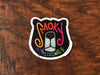 Smoky Bear Face Rainbow Sticker