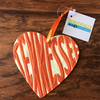 Metal Tennessee Heart Ornament - Handmade In Haiti