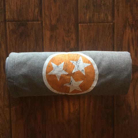 Tri-Star Blanket - Nickel/Orange