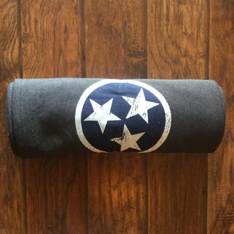 Tri-Star Blanket - Carbon/Blue