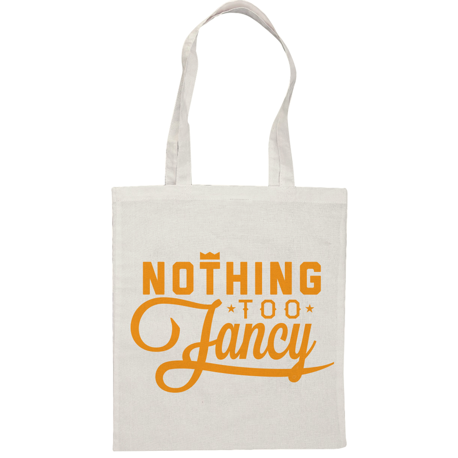 NTF Canvas Tote Bag - Orange  Tote Bag - Nothing Too Fancy