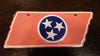 Orange TN Flag License Plate  License Plate - Nothing Too Fancy